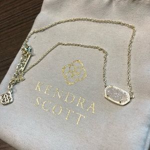 Kendra Scott Elisa Gold Pendant - Iridescent Drusy